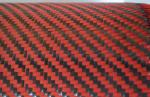 DuPont Carbon Fiber Composite Materials 2X2 Twill Weave Red Aramid Fiber Fabric