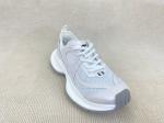 White Crossover Strap Sport Shoes Comfort Heightening Women Sneakers