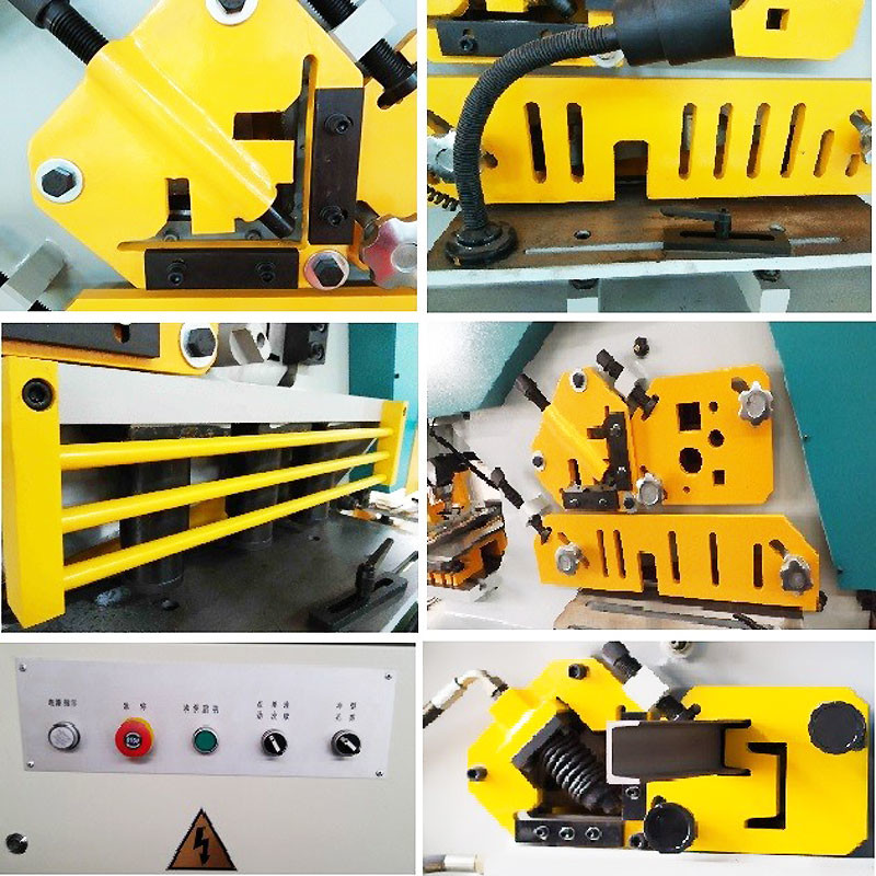 65T Industrial Hydraulic Ironworker Machine For 16mm Steel Plate