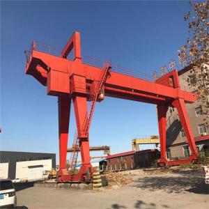 Wholesale Load Rail Wheel Double Girder Gantry Crane Lifting Stone Blocks 50 Ton 380V 50Hz from china suppliers