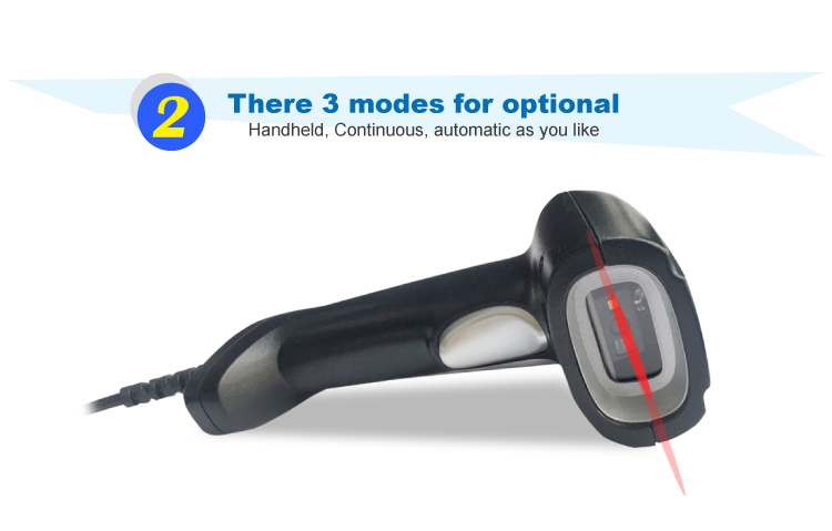 Bimi 2D Barcode Scanner for Supermarket or Restaurant USB Wired Handheld Barcode Reader