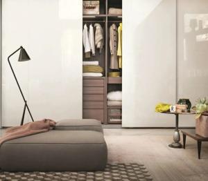 Wholesale High Gloss Sliding Bedroom Closet Storage Slim Wardrobe For Small Bedroom from china suppliers
