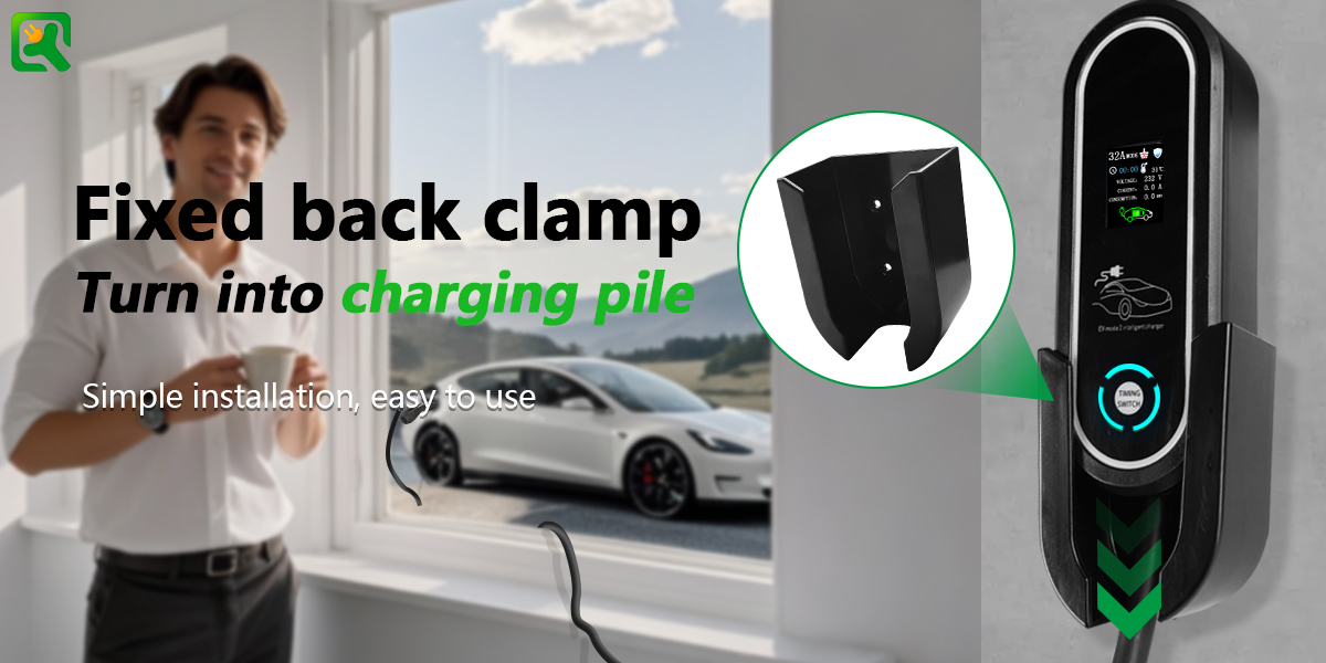 IP55 Protection Level NACS Connector 7KW Industrial Plug Fast AC Portable EV Charger for Tesla Home Charging Station Pile