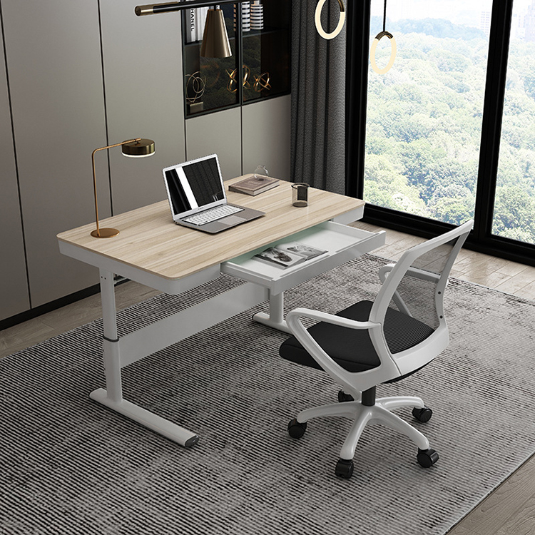Height Adjustable Mini Desk for Kids Modern Nordic Study Table Waterproof Wooden Desktop