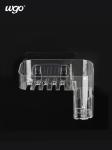 Wall Suction Clear Toothbrush Cup Holder 180mm Wide ISO9001 Approved
