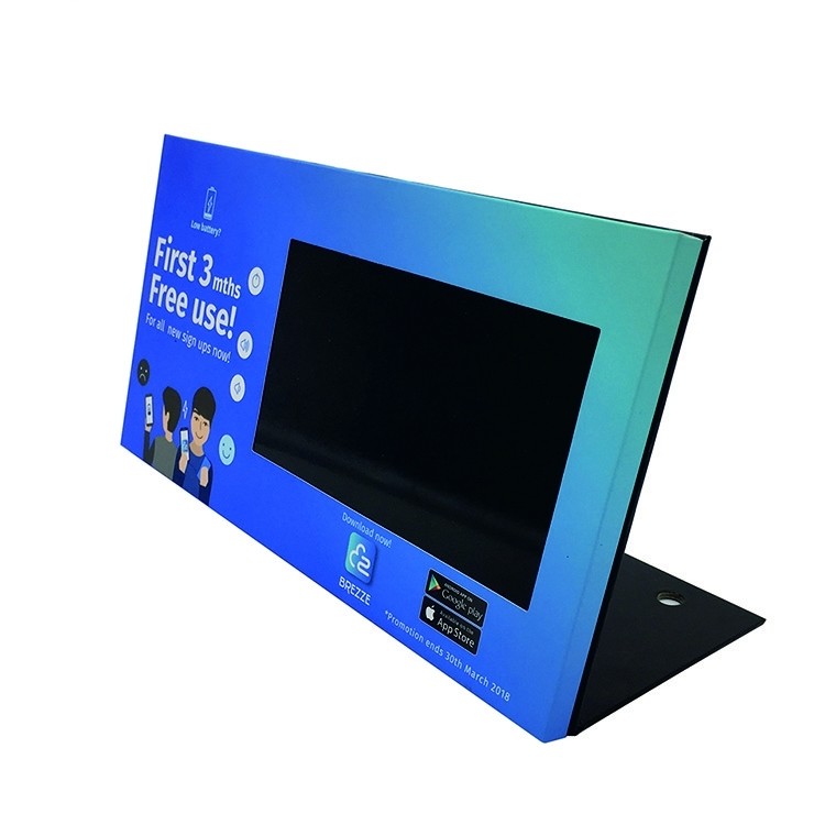 10 inch video POS display, LCD Retail Shelf Talker Battery Displays with custom print logo