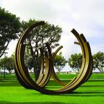 Iso 9001 Certified Large Rusted Metal Garden Sculptures For Outdoor