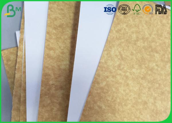 100% Virgin Pulp Brown Kraft Paper , 200gsm 250gsm 300gsm White Top Kraft Liner