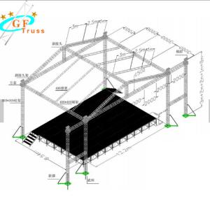 Wholesale Lighting Spigot Outdoor Aluminum Wedding Decoration Stage Truss Stage Truss Design For Event from china suppliers