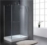 4-19mm Shower Tempered Glass , OEM Bathroom Glass Door High Strength