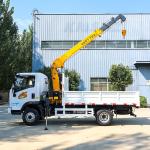 small truck mounted crane truck 4x2 cargo truck with crane