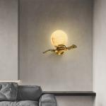 Indoor Bedroom Wall Lamp With Modern Pure Copper LED Lighting 300mm*200mm
