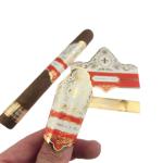 Vinyl BOPP Cigar Labels Printable Gold Foil Heat Resistant Embossed Sticker