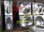 304 Bolted Welded Steel Water Storage Tanks Square Insulated Water Storage Tank