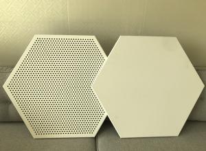 Wholesale waterproof Aluminum Metal Ceiling 404x404x404x404x404x404mm Beautiful Shape Of Hexagon Gusset Plate from china suppliers