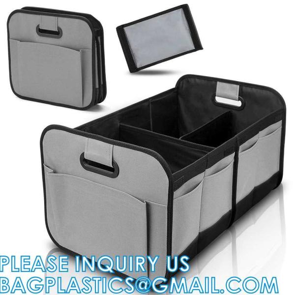 Car Trunk Organzier For Suv, Car Organziers And Storage With 6 Big Pocket, Car