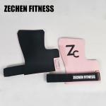 Pink Fingerless Crossfit Grips Safety Synthetic Leather 2.25Mm Girls Gymnastic