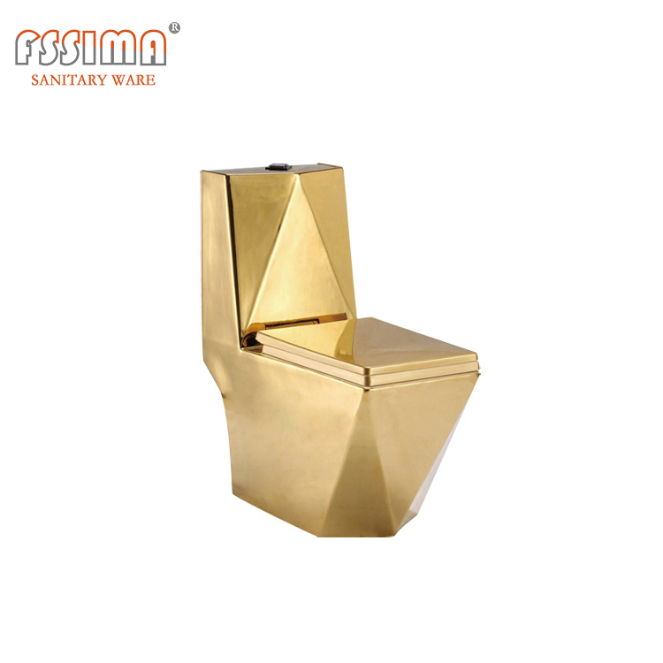 Ceramic S Trap Toilet Bowl Western Golden Diamond 200mm 180mm