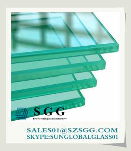Wholesale High quality 19mm thick clear float glass from china suppliers
