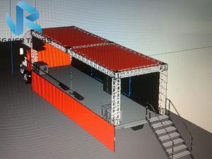 Wholesale Aluminum Alloy Truck Mini Lighting Truss , High Performance Circular Lighting Truss from china suppliers