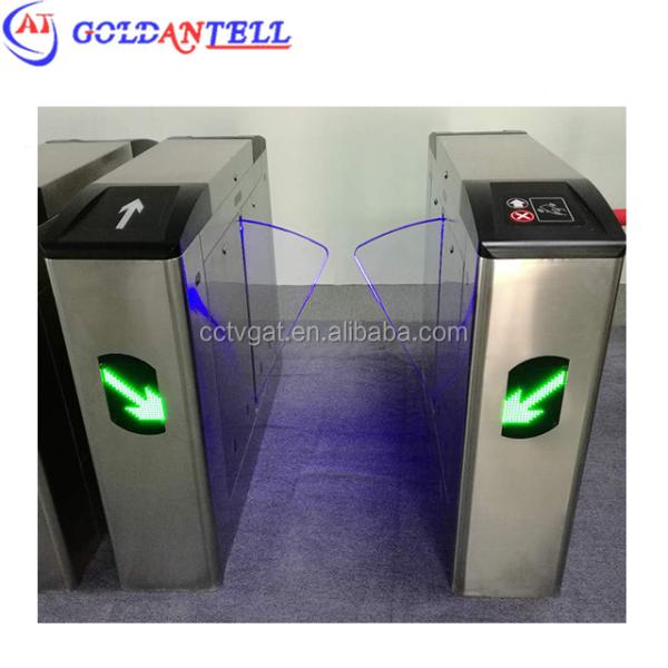 Automatic 2-Way High-Speed Flap Barrier Turnstile with 0.2s Open/Close Time and RS-232 RS485 Communication