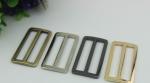 China manufacturer 50 mm nickel color bag adjuster slide strap metal tri-glide