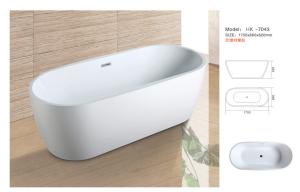 Wholesale Modern Bathtub,Acrylic bathtub white color,Bathtub, seamless Bathtub. HK-7043 Size:175X80X62CM from china suppliers