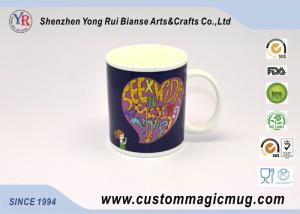 Wholesale Cartoon Heart Porcelain Heat Reactive Mugs , Creative Gift Color Changing Mugs from china suppliers