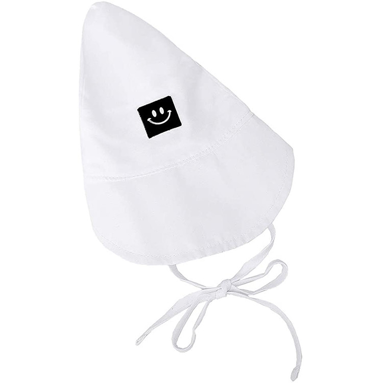 UPF 30+ Baby Girls Neck Shade Flap Bucket Cap Sun Protection Beach Hat