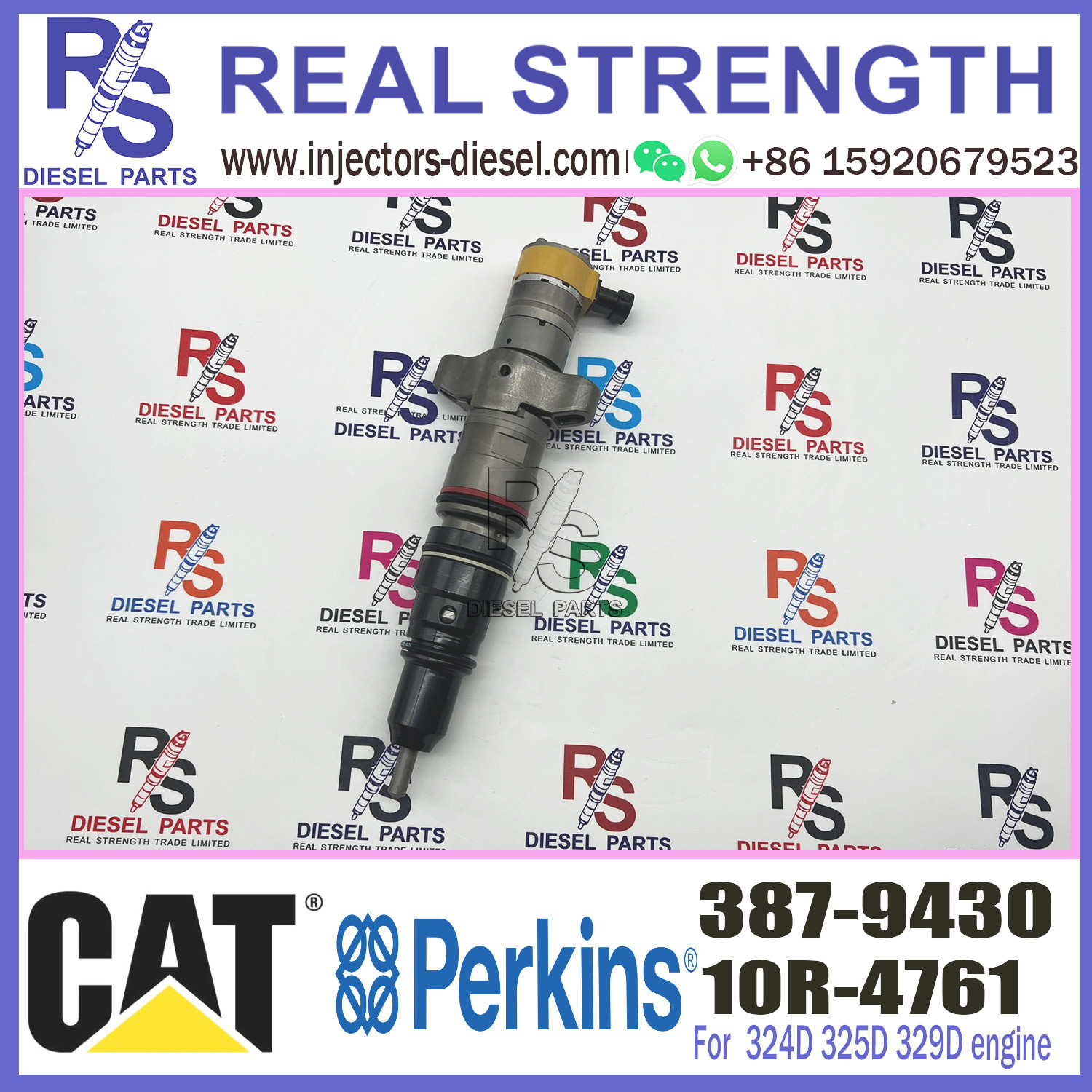 Diesel fuel injection pump common rail fuel injector 387-9430 10R-4761 for CAT C7