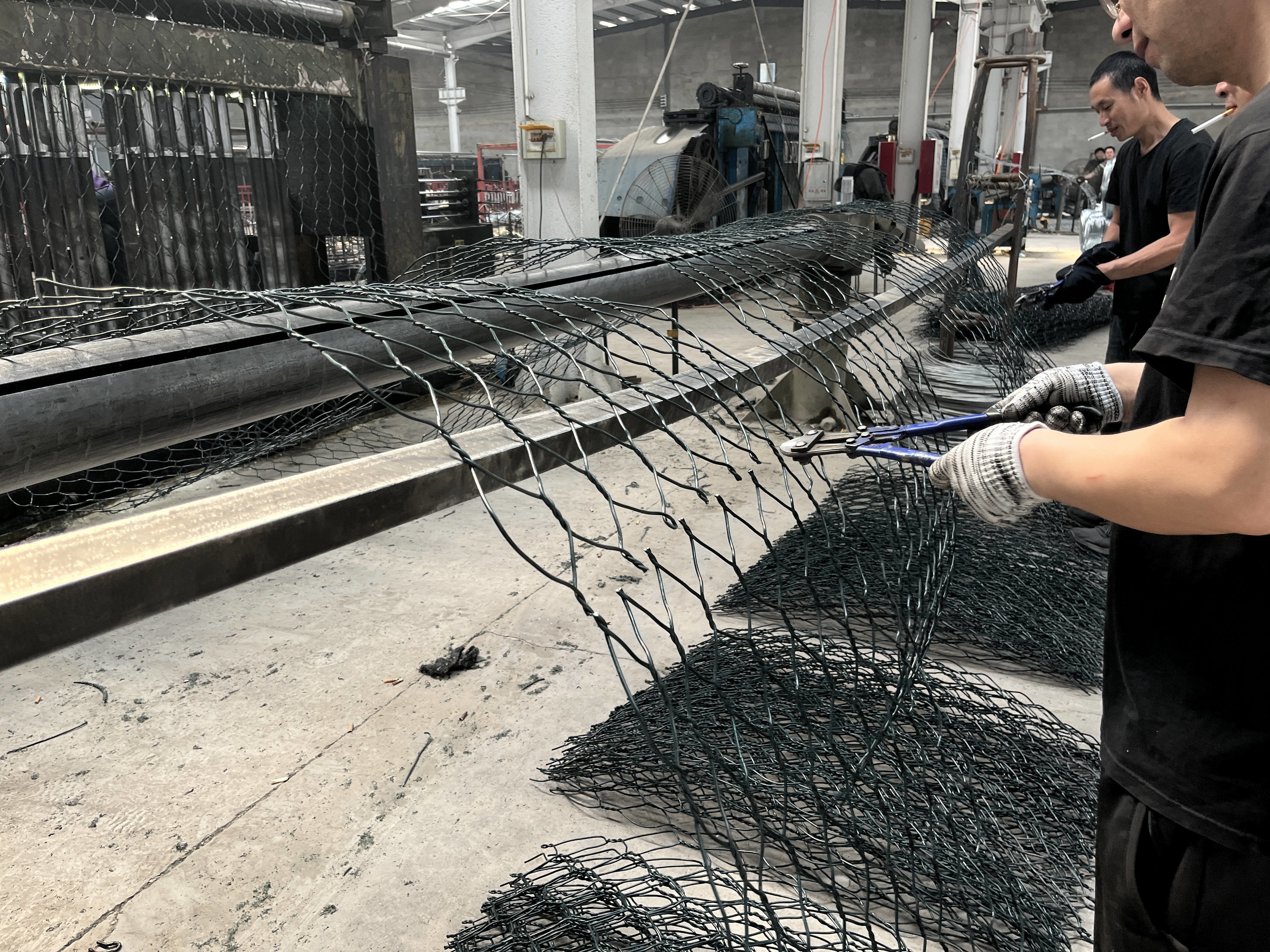Pvc 6x8cm Galvanized Gabion Boxes 3.2mm Wire Diameter