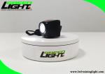8000 Lux High Beam Cordless Cap Lamp Stainless Steel Clip For Underground Safety