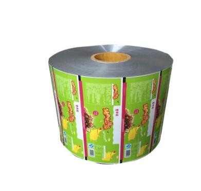 Aluminum foil food packaging bag film/plastic printed laminated packing film roll