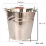Customizable Height 204mm Base Dia 190mm Stainless Steel Calf Hutch Feeding