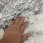 Black Soft Sheepskin Stool Pad Faux Fur For Seat Home Decoration