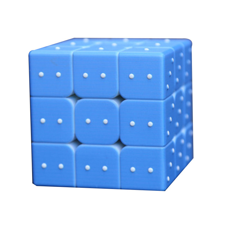 Blind Rubik'S Music Magic Cube OEM UV Fingerprint Braille Magic Cube 85g
