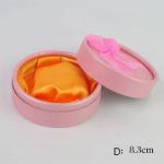 Eco Friendly Luxury Jewelry Box Packaging / Earring Round Cylinder Gift Box