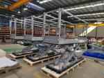 Hydraulic Electric Lift Table Powered Stationary Scissor Lifts with Handrail and