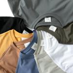 Men'S 100% Cotton 210gsm Blank T Shirts Short Sleeve Compressed