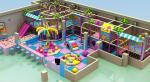 attractive big slide school playground equipment kids play area indoor