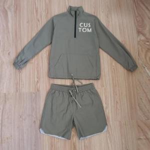 Wholesale Custom Logo Polyester Men Oversized Windbreaker Woman Clothing Shorts Sport Training Set Sports 2023 Hoodie Tracksuits for Man from china suppliers