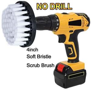 Wholesale 4inch Soft White Bristle Scrub Brush Electric Cleaning Brush For Drill from china suppliers