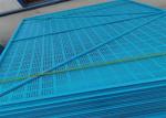 Blue 6mm Mesh Construction Safety Screens High Rise Safety Systems