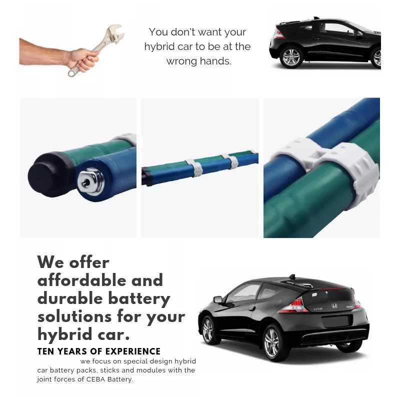 Honda CRZ Nimh Car Battery Pack with CE UL UN38.3 MSDS certifications