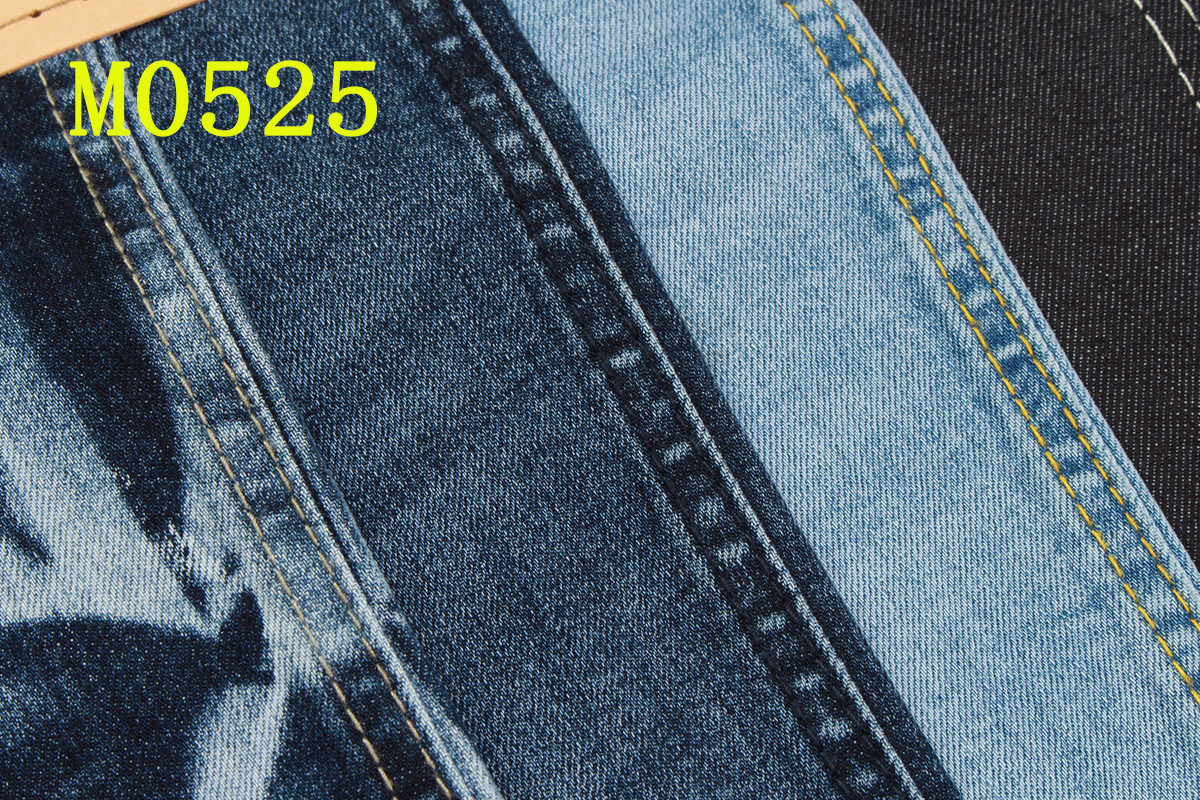 9.7Oz Dual Core Stretch Denim Fabric With Slub Desizing Cotton Polyester Spandex Jeans Fabrics