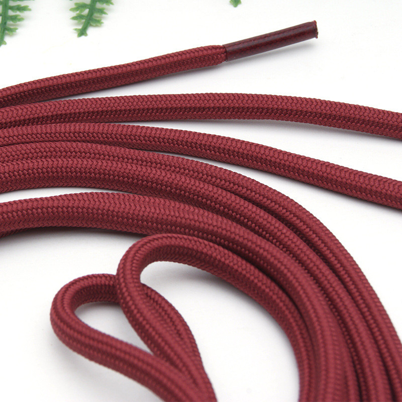 Grey Pink Double Braid Nylon Yacht Rope 5mm Polyester Cord In Bulk