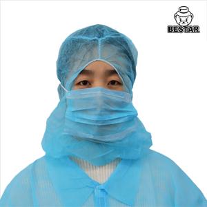 Wholesale Nonwoven Disposable Balaclava Hood Catering Hats With Mask from china suppliers