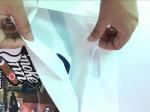 Custom HDPE / LDPE Die Cut Shopping Bags Custom Plastic Retail Bags With Own