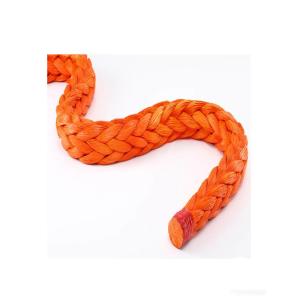 Wholesale Multiple Strand Orange UHMWPE Fiber Rope Dirt Resistant For Military Industry from china suppliers