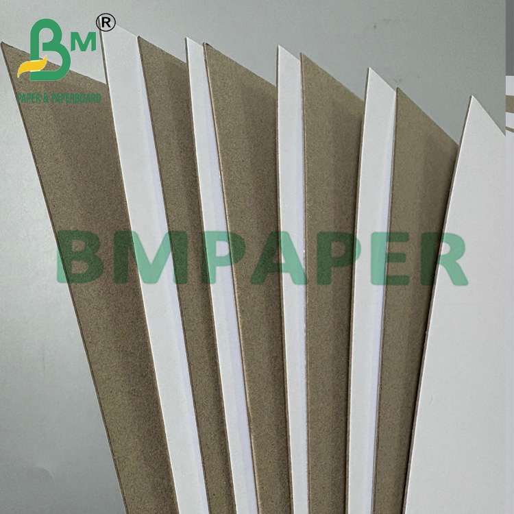 2mm Coated White Board With Grey Back Duplex Board Paper 70 * 100cm